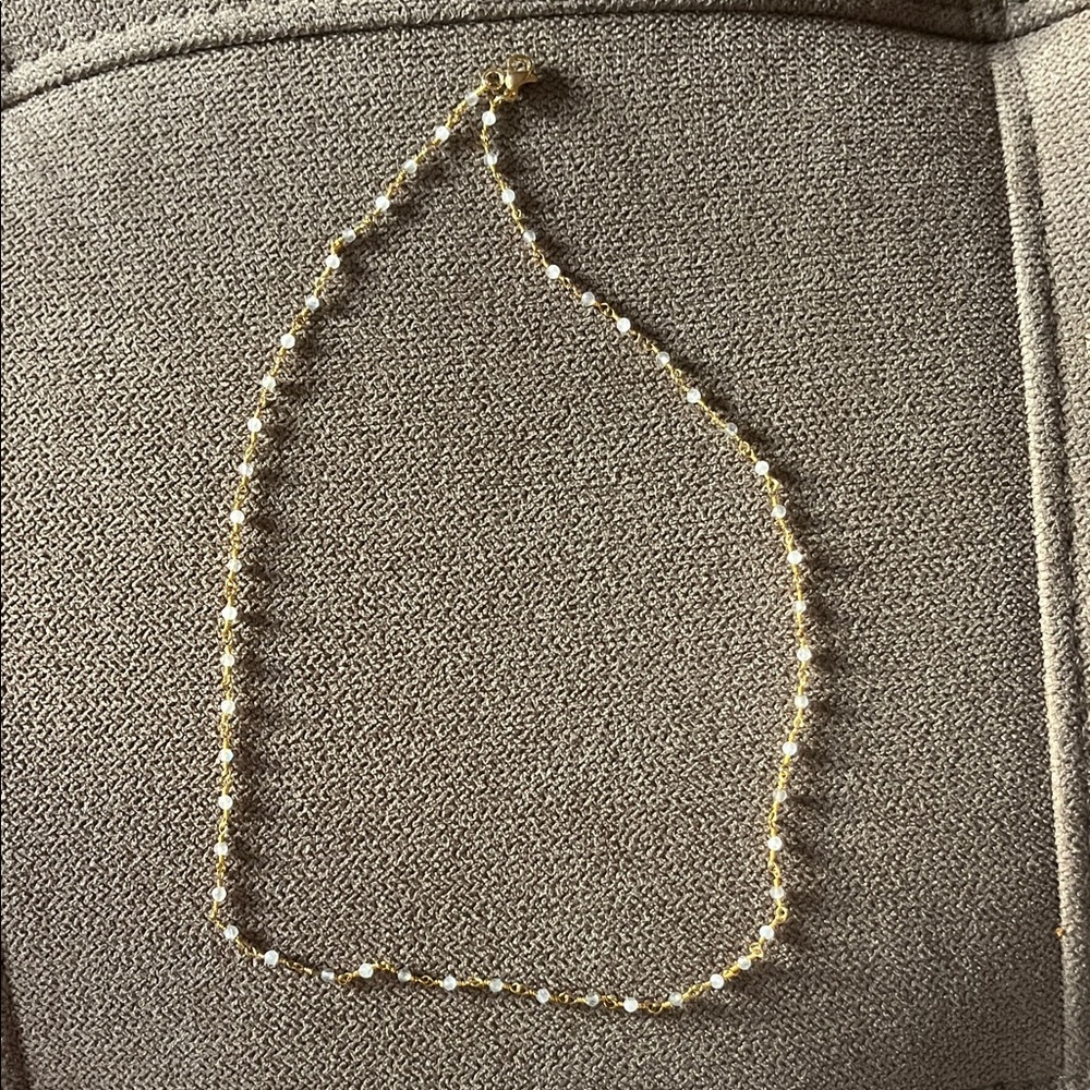Elegant Gold Beaded Necklace